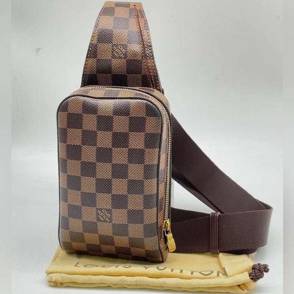 Louis Vuitton Damier Ebene Geronimos BELT / CROSSBODY BAG/EUC - Picture 8 of 17